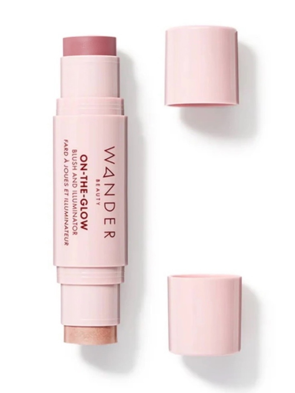 Wander Beauty On-The-Glow Blush & Illuminator Stick Dusk & Nude Glow New Sealed
